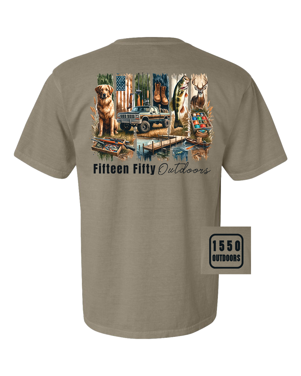 Country Raised T-Shirt mit Brusttasche