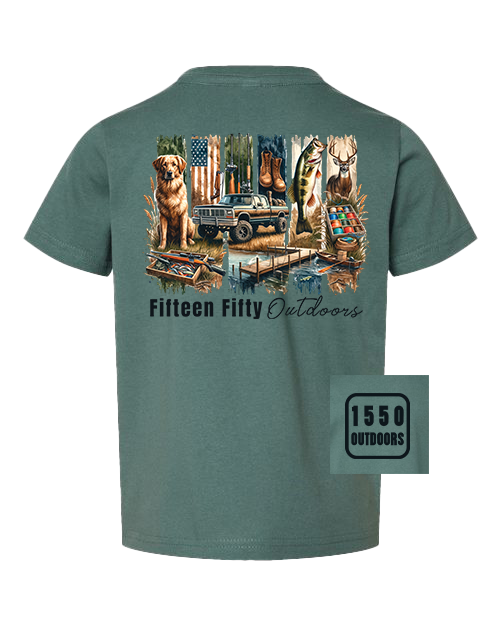 Country Raised Kleinkind-T-Shirt