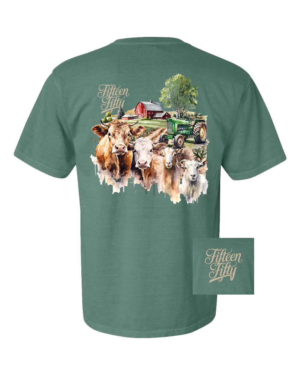Kuhfarm-Taschen-T-Shirt