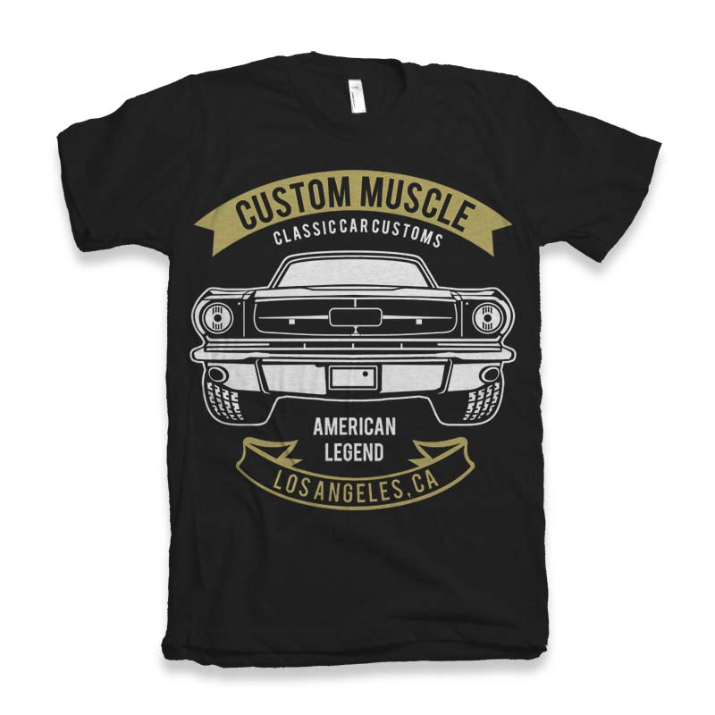 Custom Muscle Men's Bamboo Viscose/Organic Cotton Short Sleeve Graphic T-Shirt - The7Letter