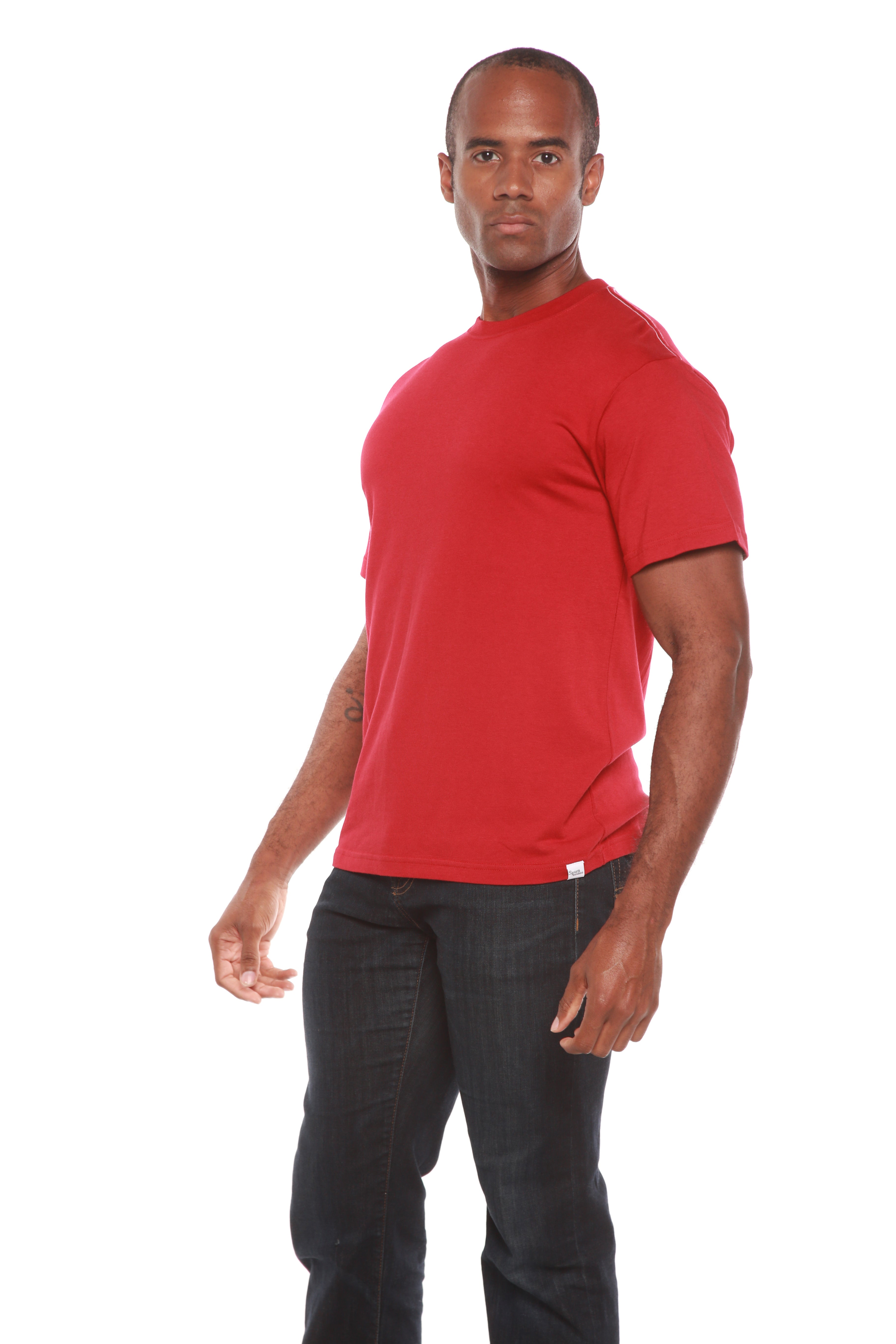 Custom Printed Men's Bamboo Viscose/Organic Cotton Short Sleeve T-Shirt - The7Letter