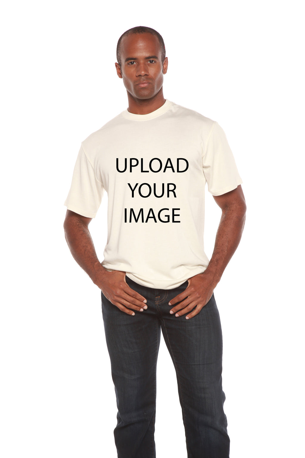 Custom Printed Men's Bamboo Viscose/Organic Cotton Short Sleeve T-Shirt - The7Letter