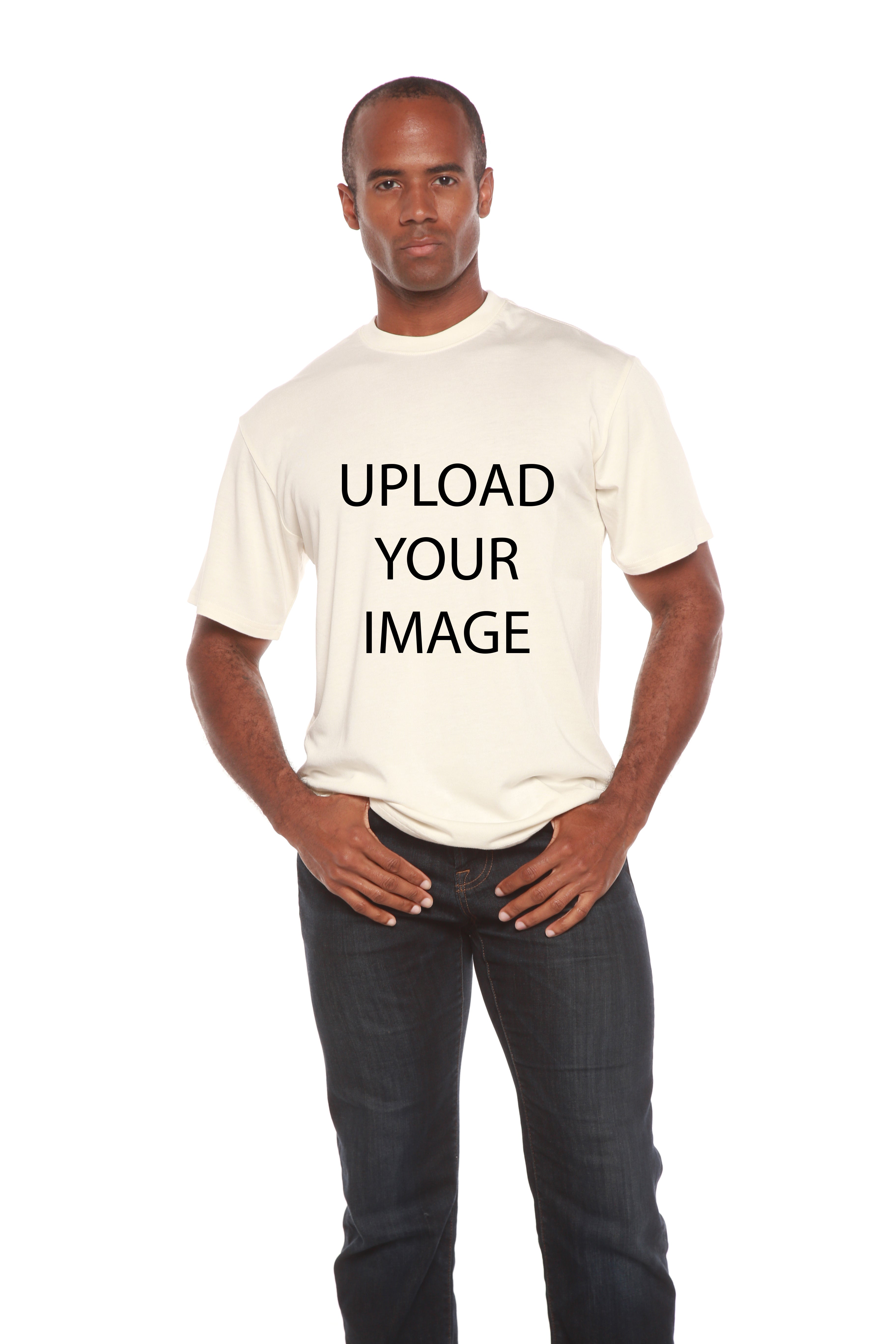 Custom Printed Men's Bamboo Viscose/Organic Cotton Short Sleeve T-Shirt - The7Letter