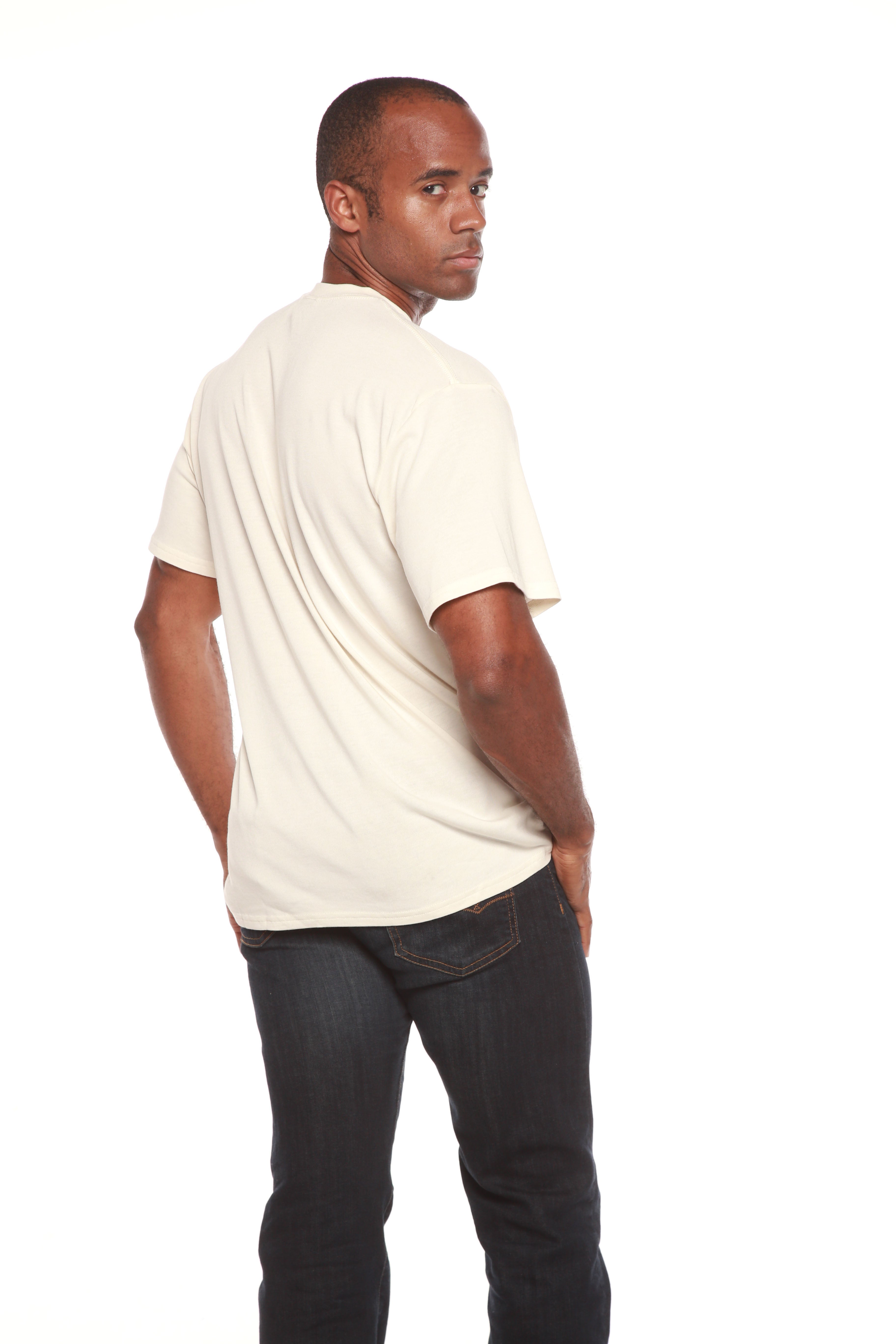 Custom Printed Men's Bamboo Viscose/Organic Cotton Short Sleeve T-Shirt - The7Letter