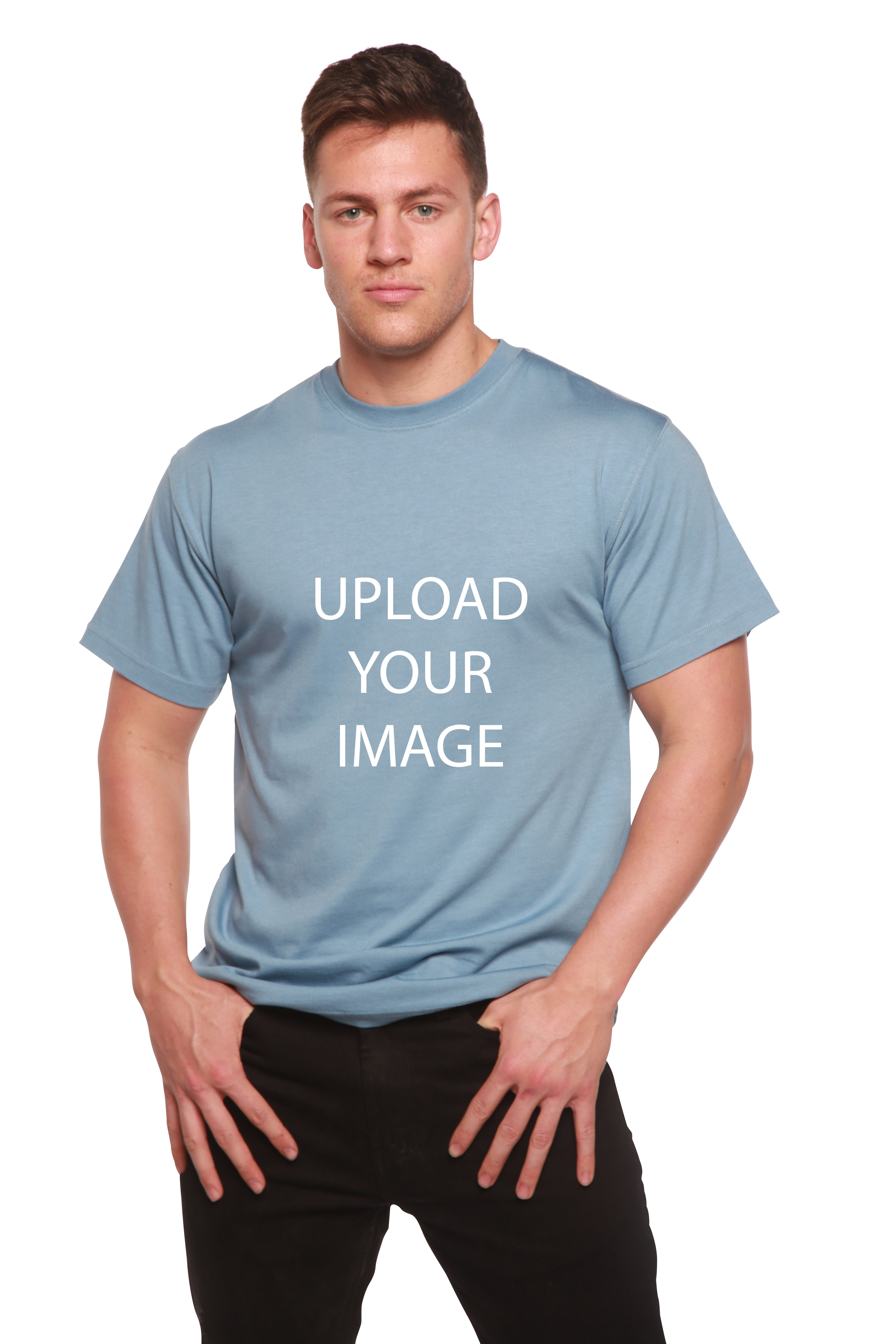 Custom Printed Men's Bamboo Viscose/Organic Cotton Short Sleeve T-Shirt - The7Letter