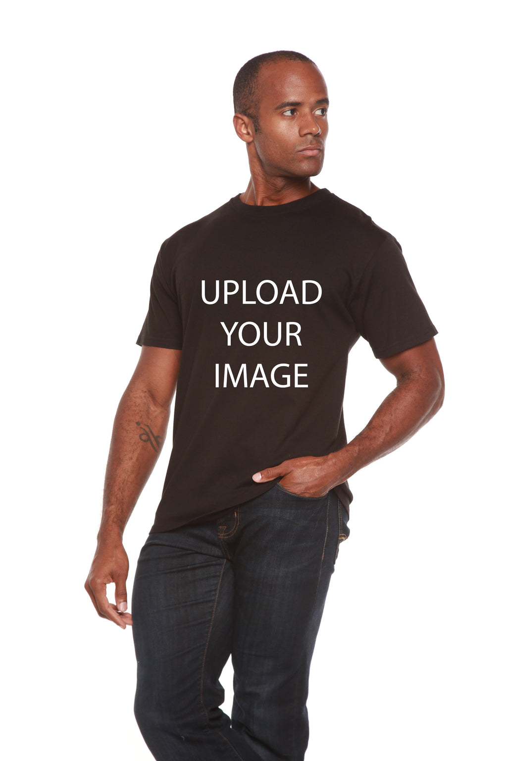 Custom Printed Men's Bamboo Viscose/Organic Cotton Short Sleeve T-Shirt - The7Letter