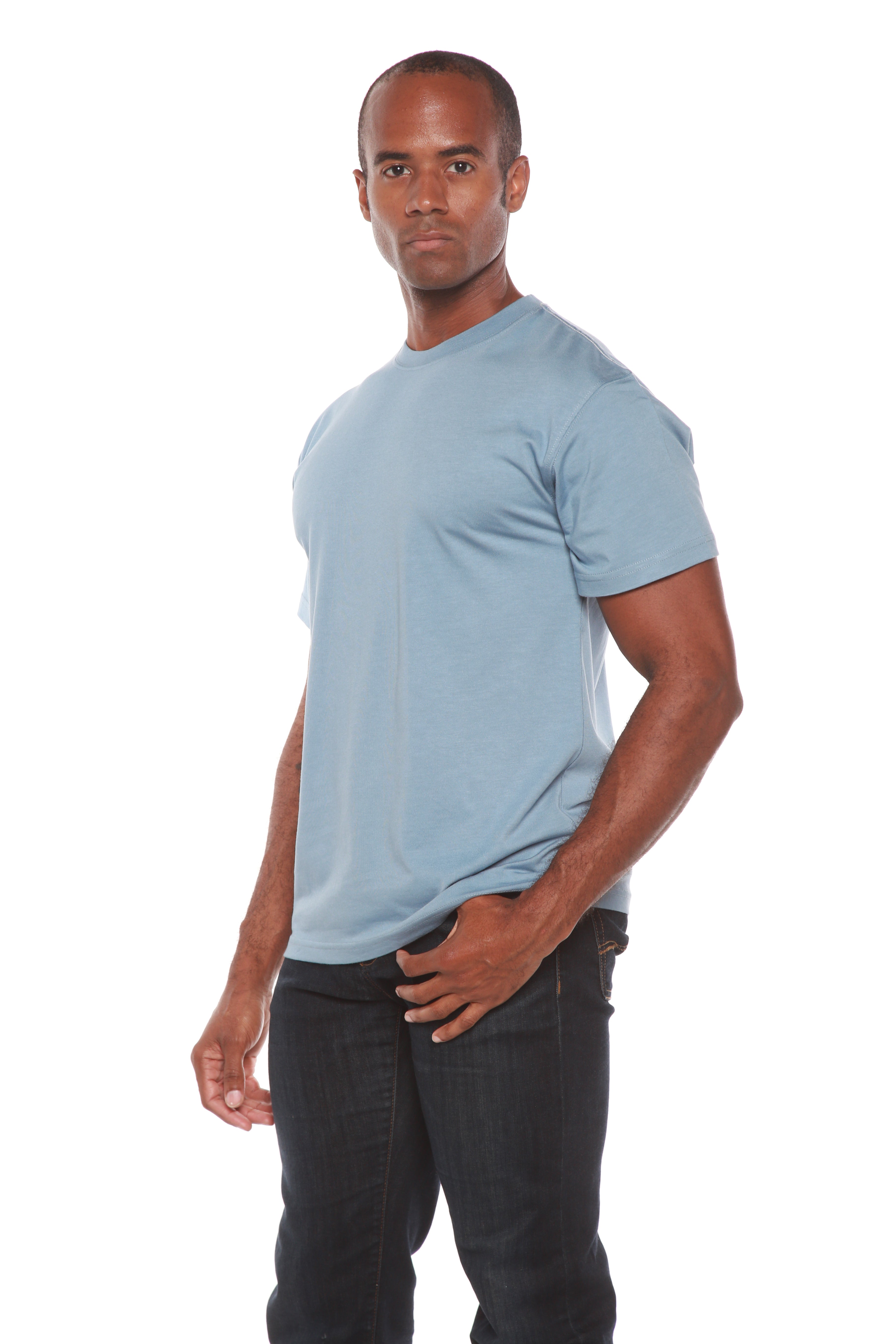 Custom Printed Men's Bamboo Viscose/Organic Cotton Short Sleeve T-Shirt - The7Letter