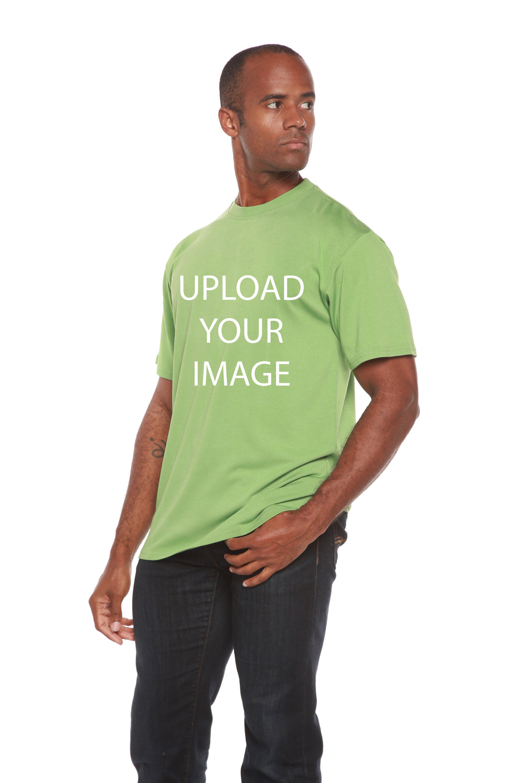 Custom Printed Men's Bamboo Viscose/Organic Cotton Short Sleeve T-Shirt - The7Letter