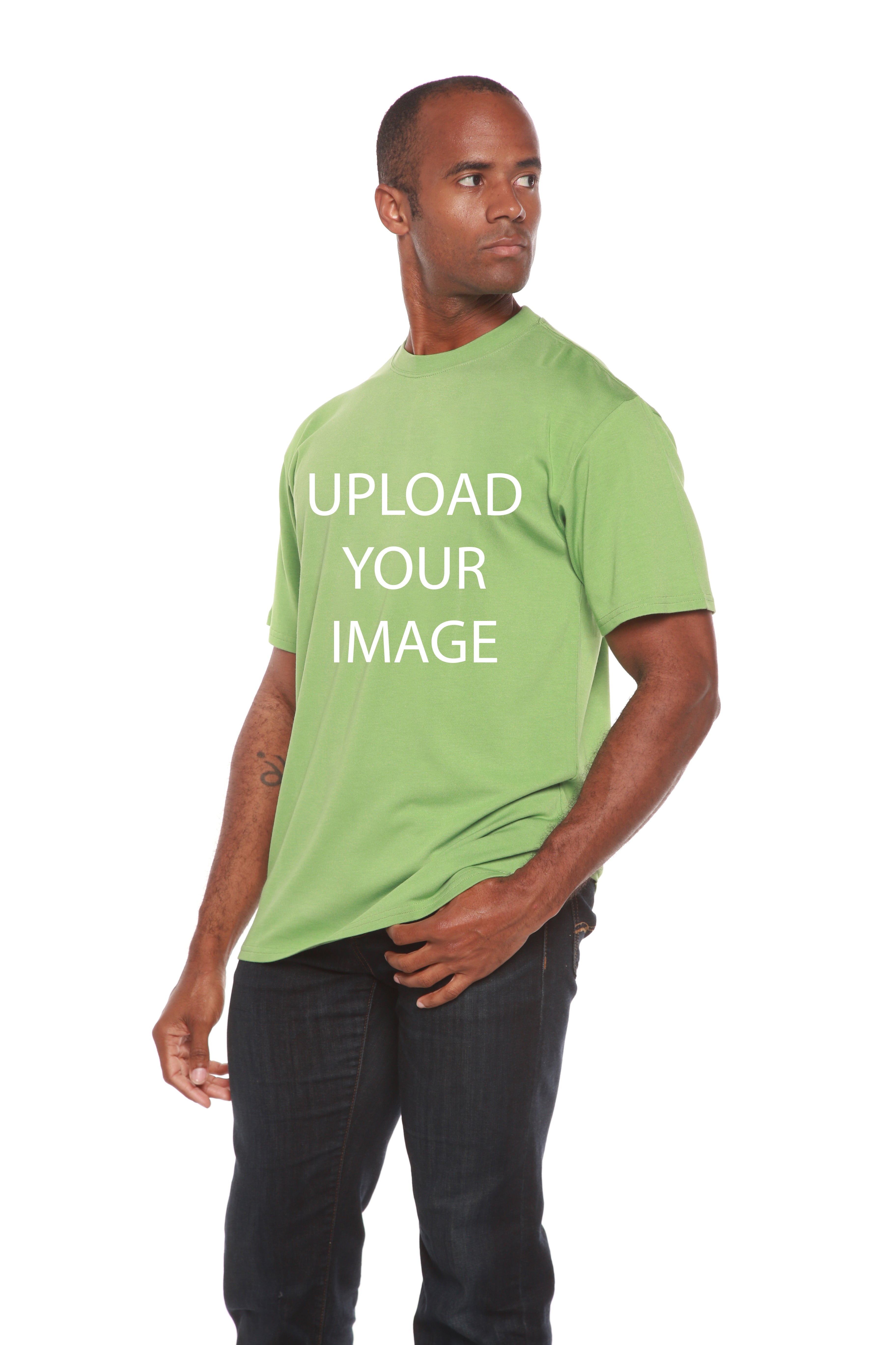 Custom Printed Men's Bamboo Viscose/Organic Cotton Short Sleeve T-Shirt - The7Letter