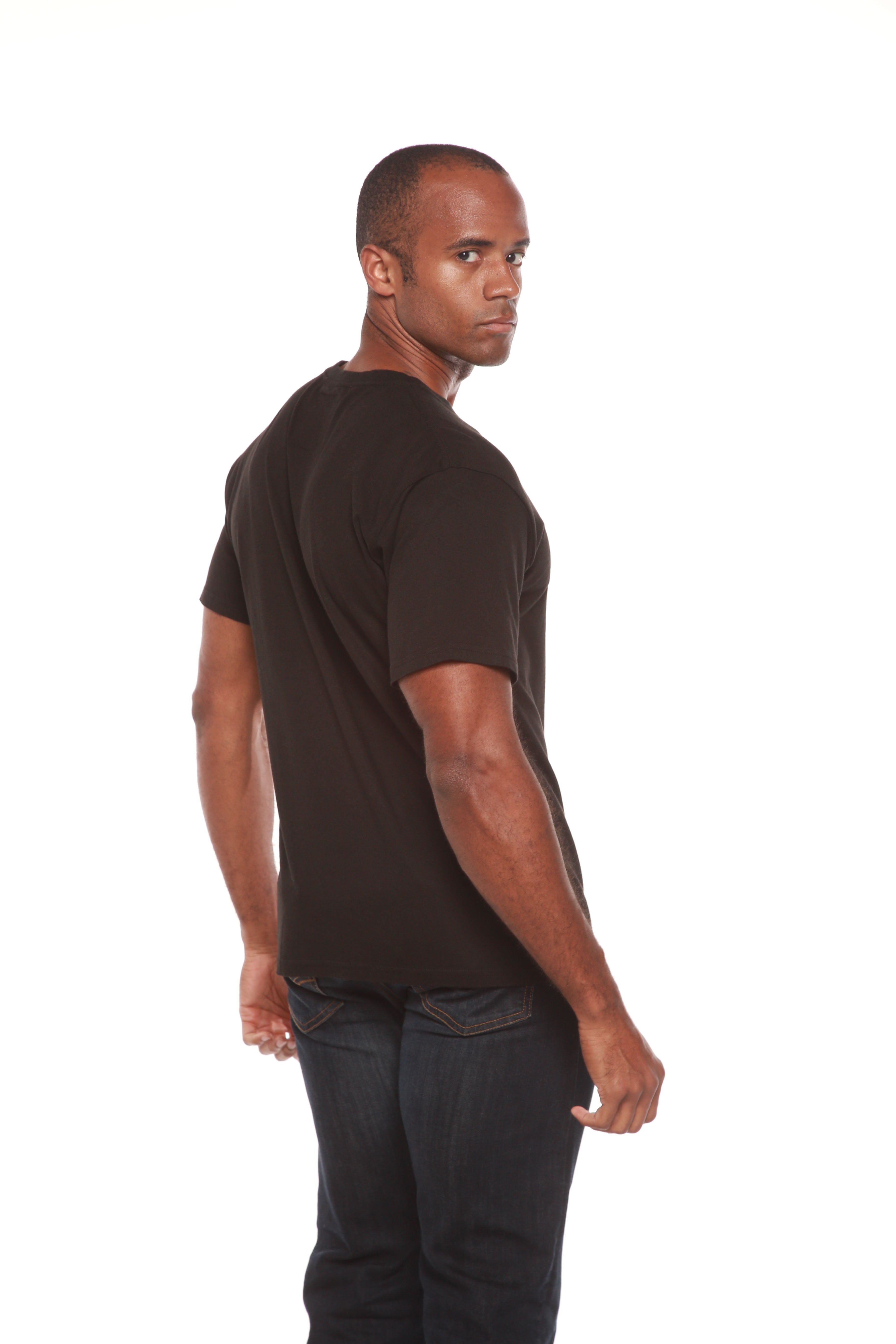 Custom Printed Men's Bamboo Viscose/Organic Cotton Short Sleeve T-Shirt - The7Letter