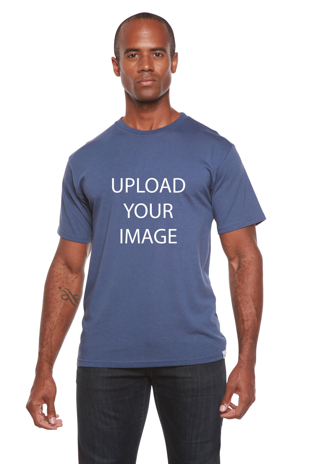 Custom Printed Men's Bamboo Viscose/Organic Cotton Short Sleeve T-Shirt - The7Letter