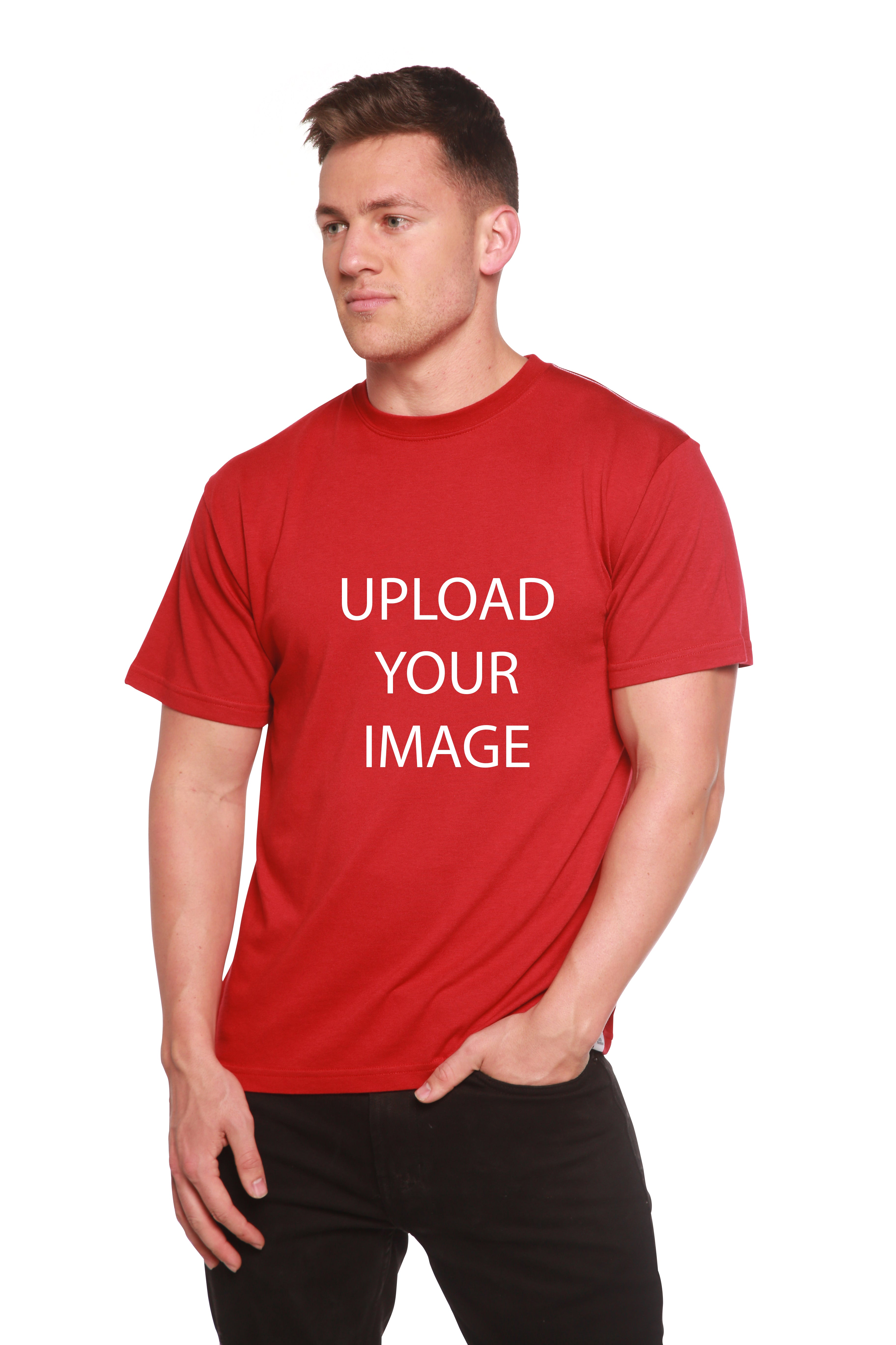 Custom Printed Men's Bamboo Viscose/Organic Cotton Short Sleeve T-Shirt - The7Letter