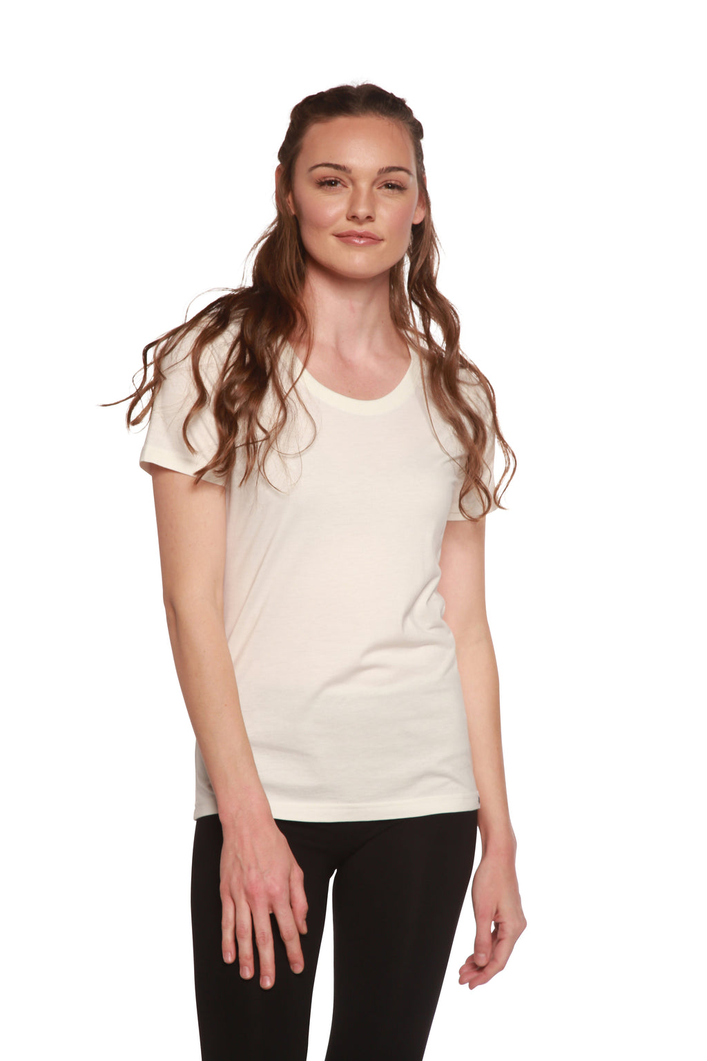 Custom Printed Women's Bamboo/Cotton Short Sleeve Scoop Neck Graphic T-Shirt - The7Letter