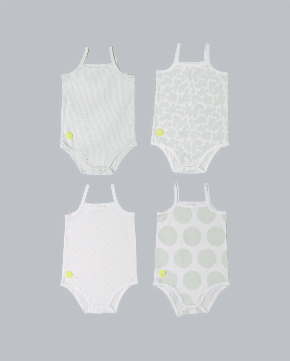 Baby Boy Sleeveless 4pc Onesie Set - The7Letter