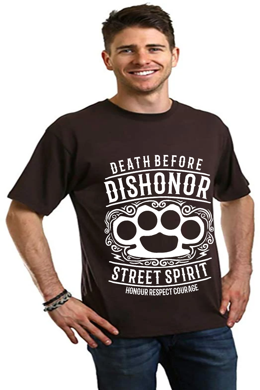 Death Before Men's Bamboo Viscose/Organic Cotton Short Sleeve Graphic T-Shirt - The7Letter