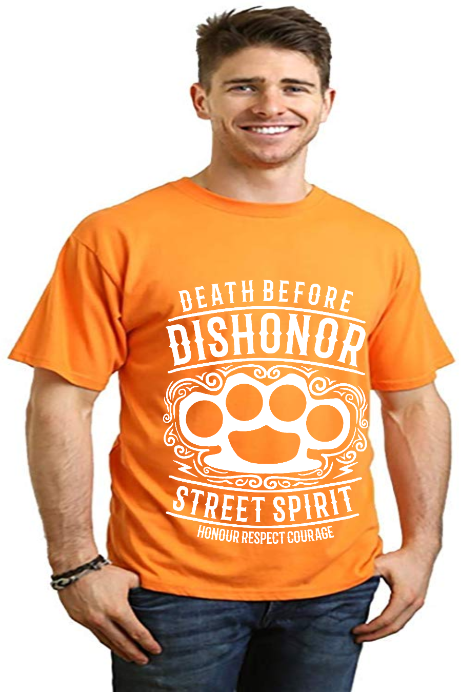 Death Before Men's Bamboo Viscose/Organic Cotton Short Sleeve Graphic T-Shirt - The7Letter