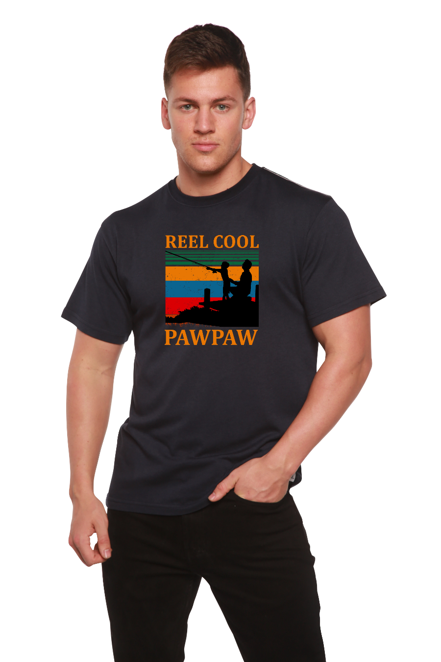 Real Cool Pawpaw Men's Bamboo Viscose/Organic Cotton Short Sleeve Printed T-Shirt - The7Letter