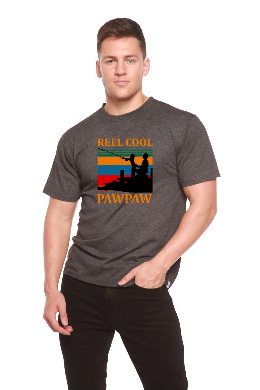 Real Cool Pawpaw Men's Bamboo Viscose/Organic Cotton Short Sleeve Printed T-Shirt - The7Letter
