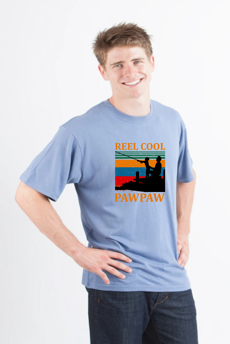 Real Cool Pawpaw Men's Bamboo Viscose/Organic Cotton Short Sleeve Printed T-Shirt - The7Letter