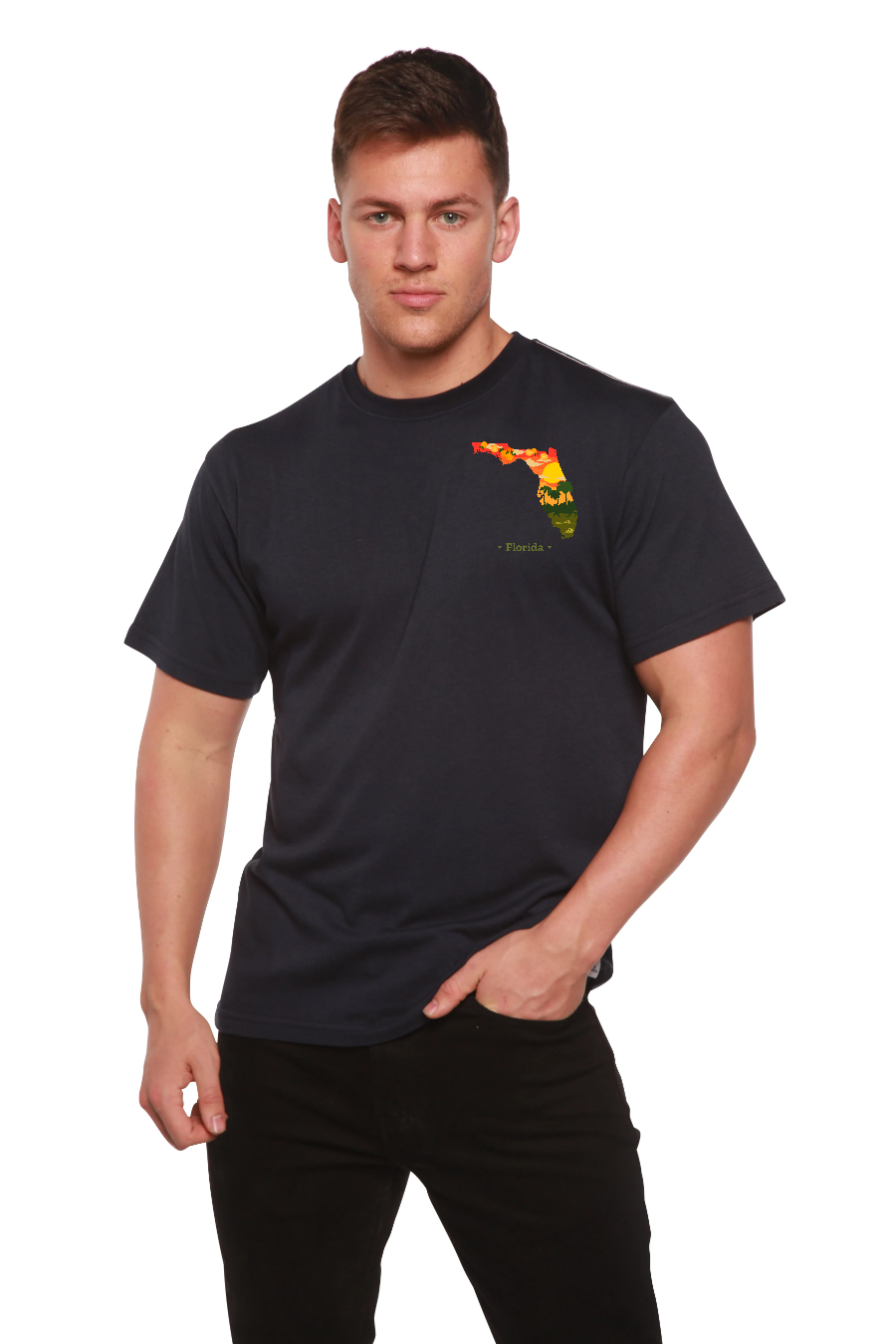 Florida Men's Bamboo Short Sleeve Graphic T-Shirt - The7Letter