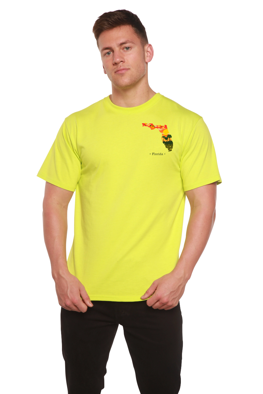 Florida Men's Bamboo Short Sleeve Graphic T-Shirt - The7Letter