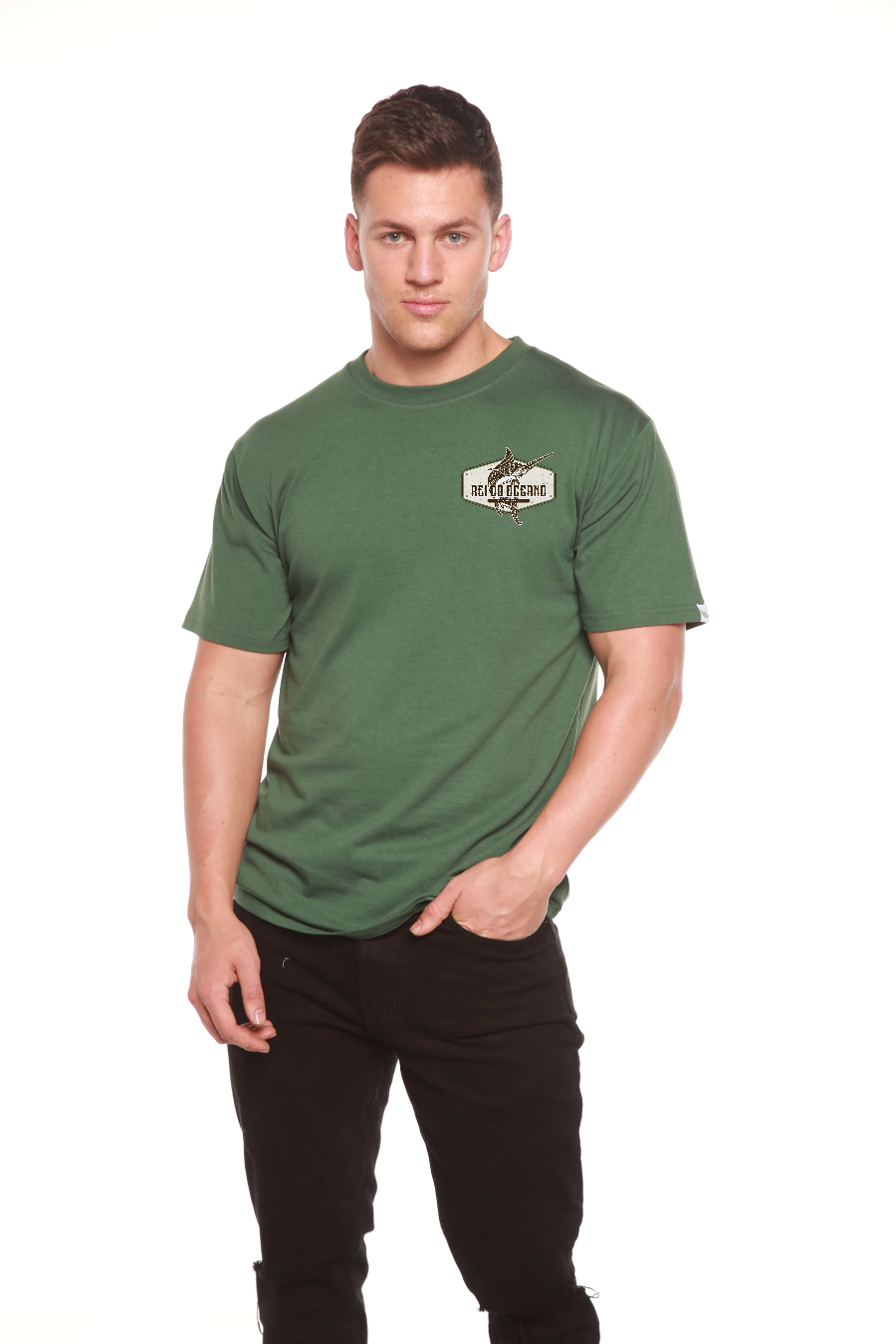 Rei do Oceano Men's Bamboo Short Sleeve Graphic T-Shirt - The7Letter