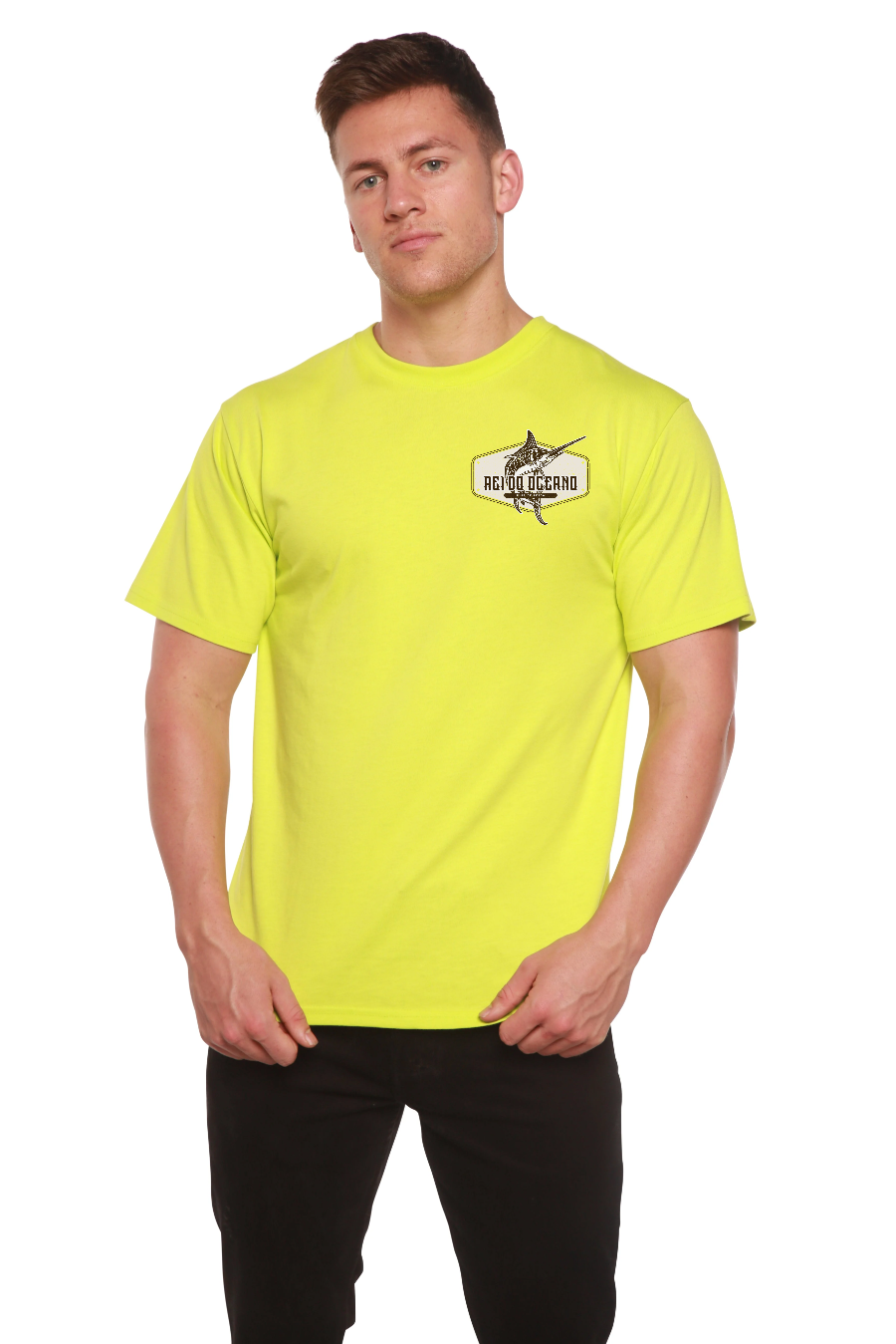 Rei do Oceano Men's Bamboo Short Sleeve Graphic T-Shirt - The7Letter