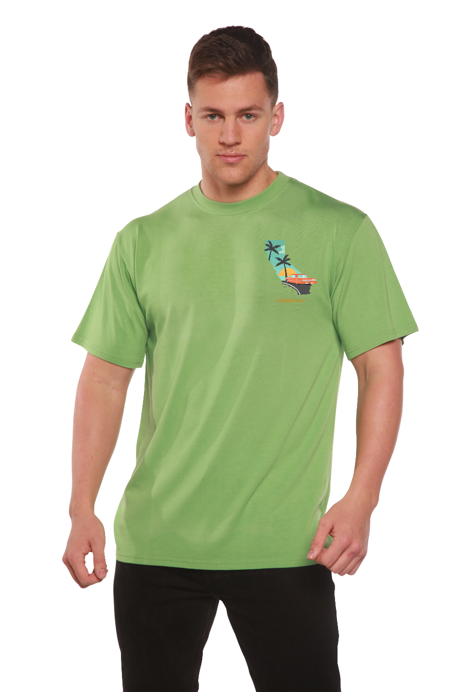 California Men's Bamboo Short Sleeve Graphic T-Shirt - The7Letter