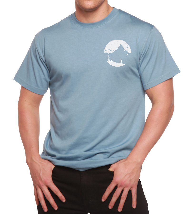 Explore More Men's Bamboo Viscose/Organic Cotton Printed T-Shirt - The7Letter