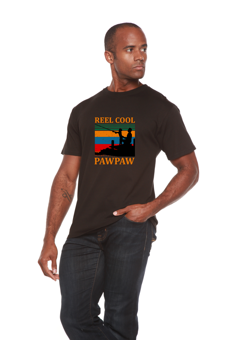 Real Cool Pawpaw Men's Bamboo Viscose/Organic Cotton Short Sleeve Printed T-Shirt - The7Letter