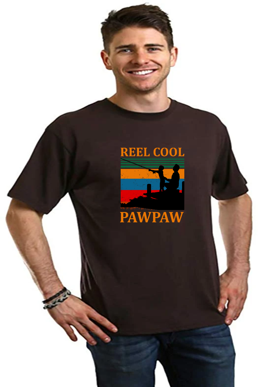 Real Cool Pawpaw Men's Bamboo Viscose/Organic Cotton Short Sleeve Printed T-Shirt - The7Letter