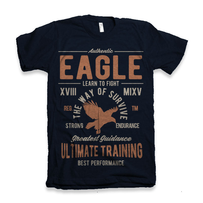 Eagle Men's Bamboo Viscose/Organic Cotton Short Sleeve Graphic T-Shirt - The7Letter