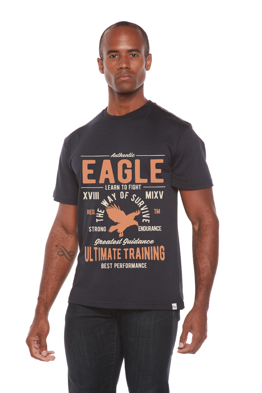 Eagle Men's Bamboo Viscose/Organic Cotton Short Sleeve Graphic T-Shirt - The7Letter