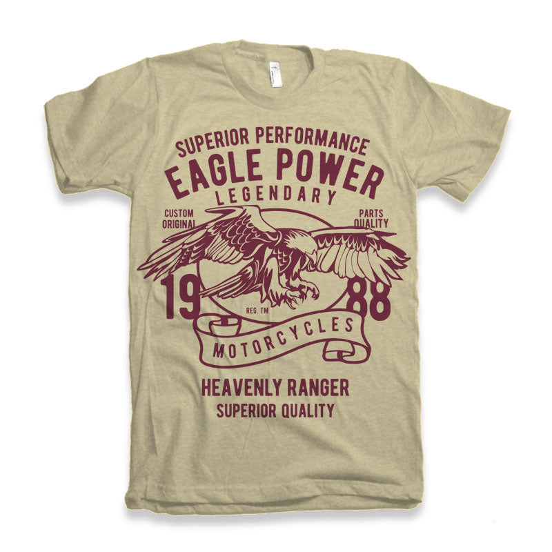 Eagle Power Men's Bamboo Viscose/Organic Cotton Short Sleeve Graphic T-Shirt - The7Letter