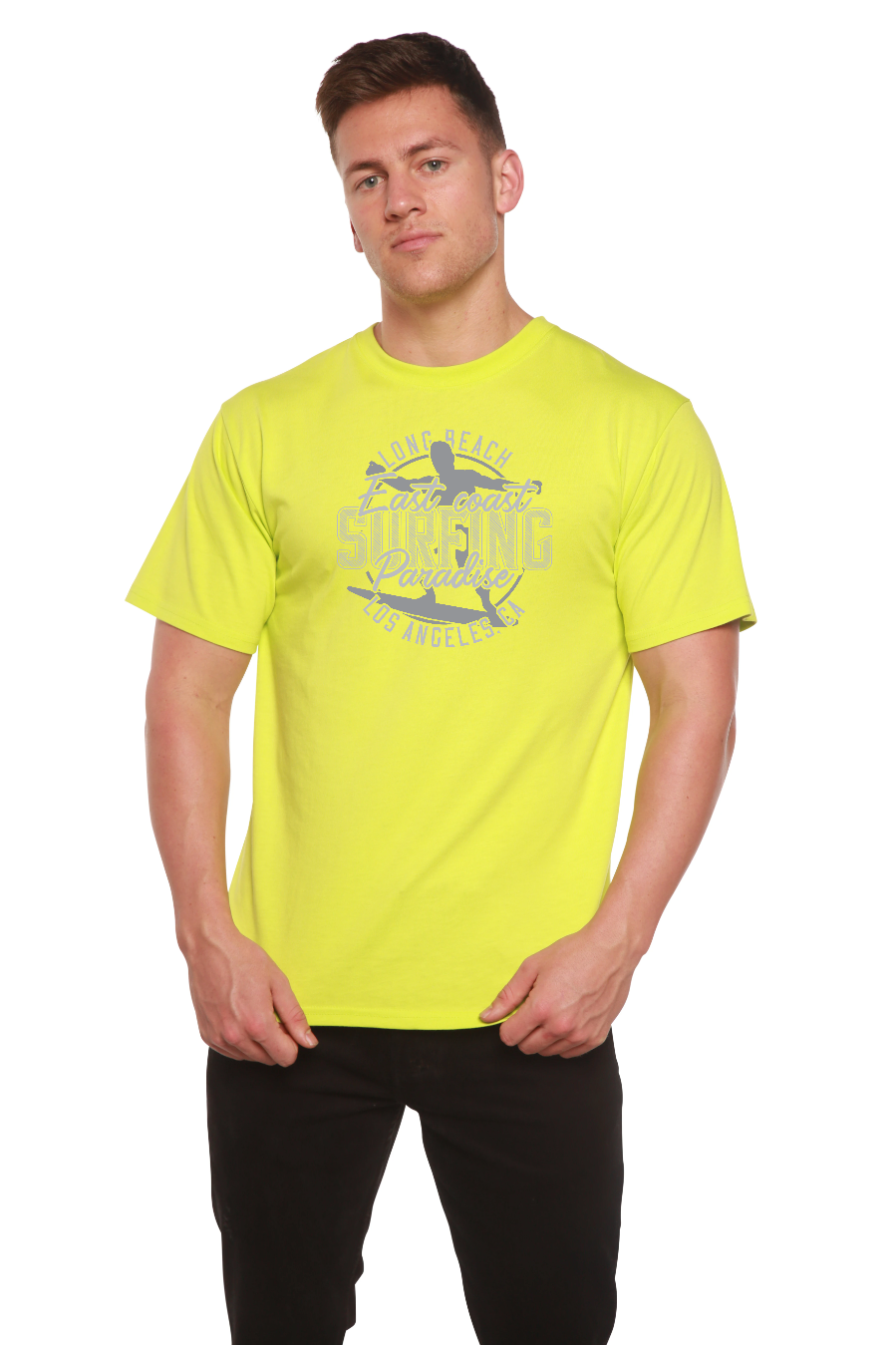 East Coast Paradise Men's Bamboo Viscose/Organic Cotton Short Sleeve Graphic T-Shirt - The7Letter