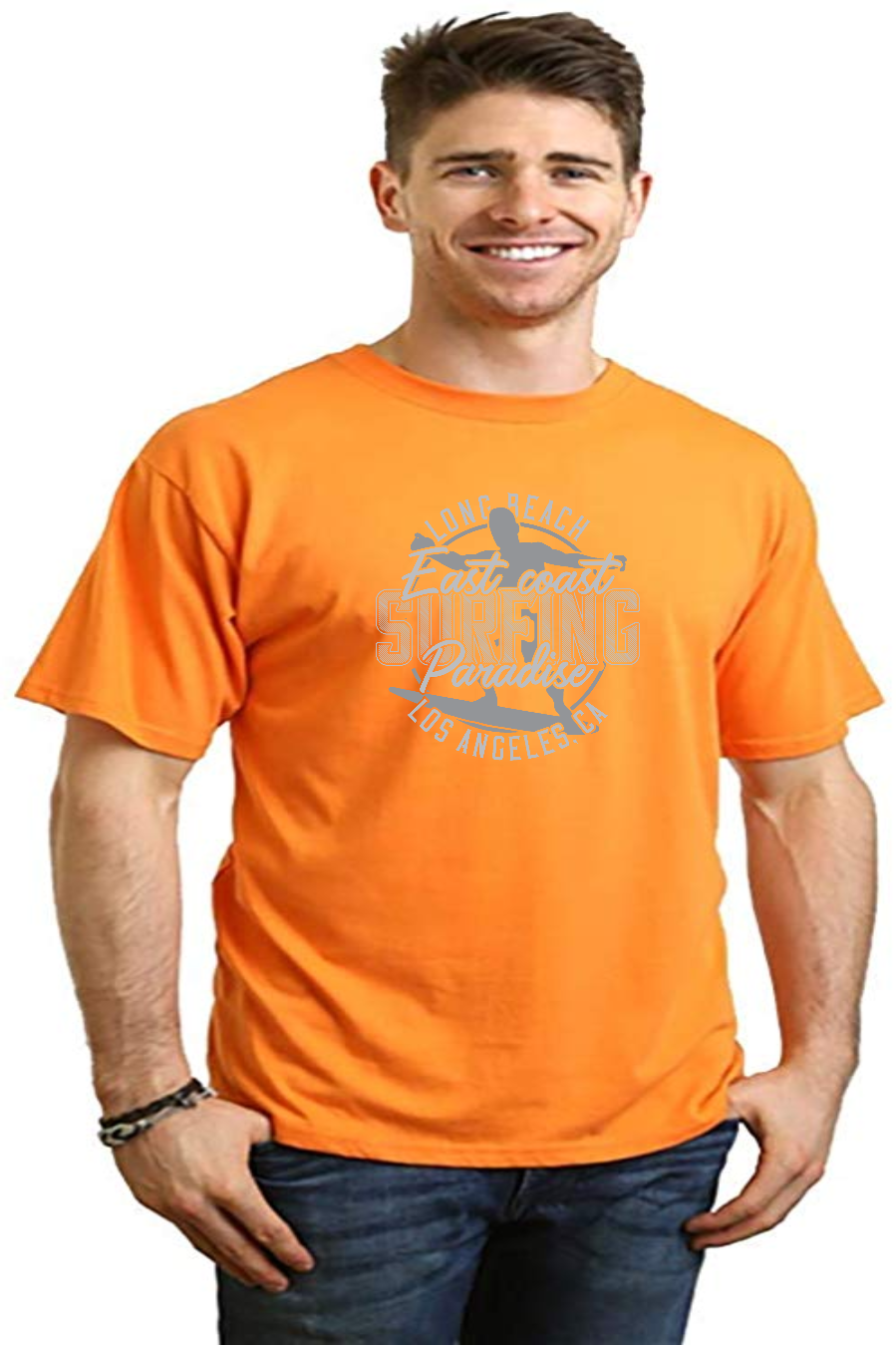 East Coast Paradise Men's Bamboo Viscose/Organic Cotton Short Sleeve Graphic T-Shirt - The7Letter