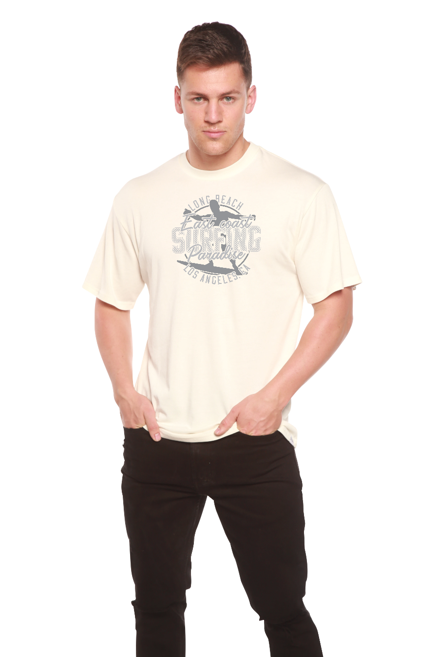 East Coast Paradise Men's Bamboo Viscose/Organic Cotton Short Sleeve Graphic T-Shirt - The7Letter