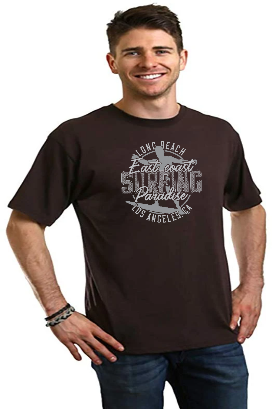 East Coast Paradise Men's Bamboo Viscose/Organic Cotton Short Sleeve Graphic T-Shirt - The7Letter