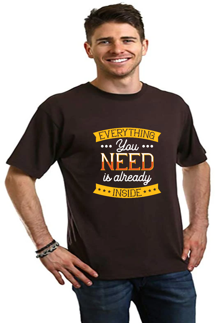 Everything you need Men's Bamboo Viscose/Organic Cotton Short Sleeve Graphic T-Shirt - The7Letter