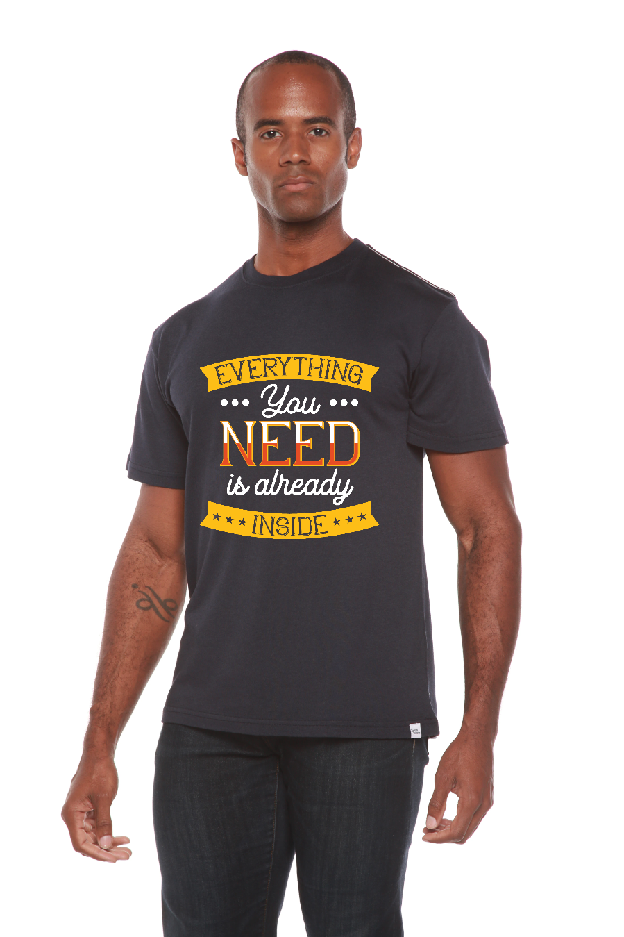 Everything you need Men's Bamboo Viscose/Organic Cotton Short Sleeve Graphic T-Shirt - The7Letter
