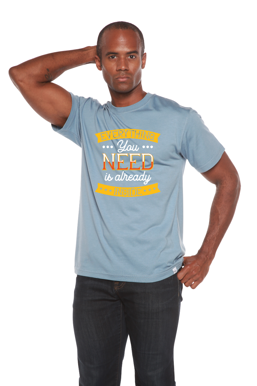 Everything you need Men's Bamboo Viscose/Organic Cotton Short Sleeve Graphic T-Shirt - The7Letter