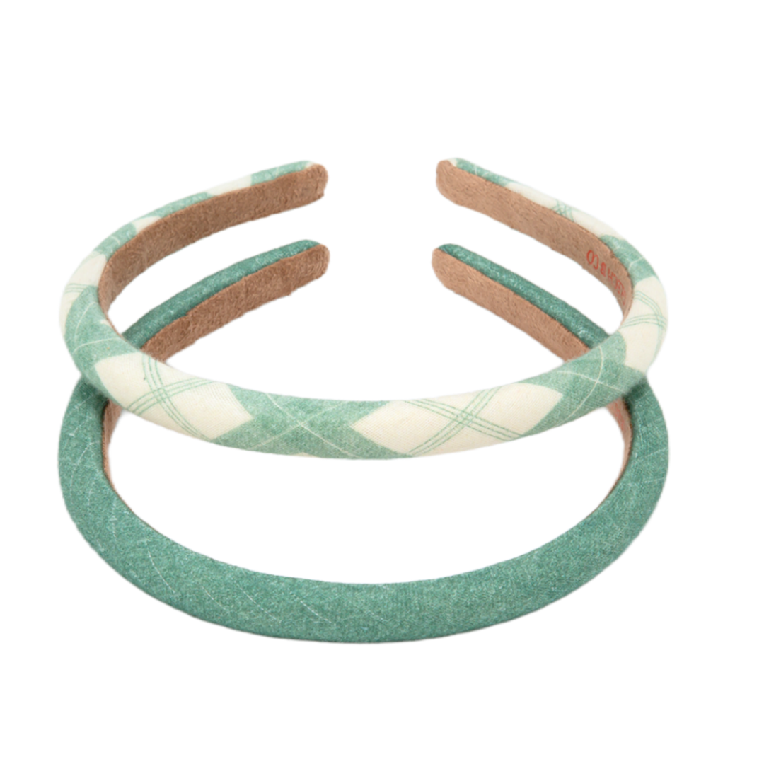 Classic Headband | Set of 2 | Fern Plaid - The7Letter