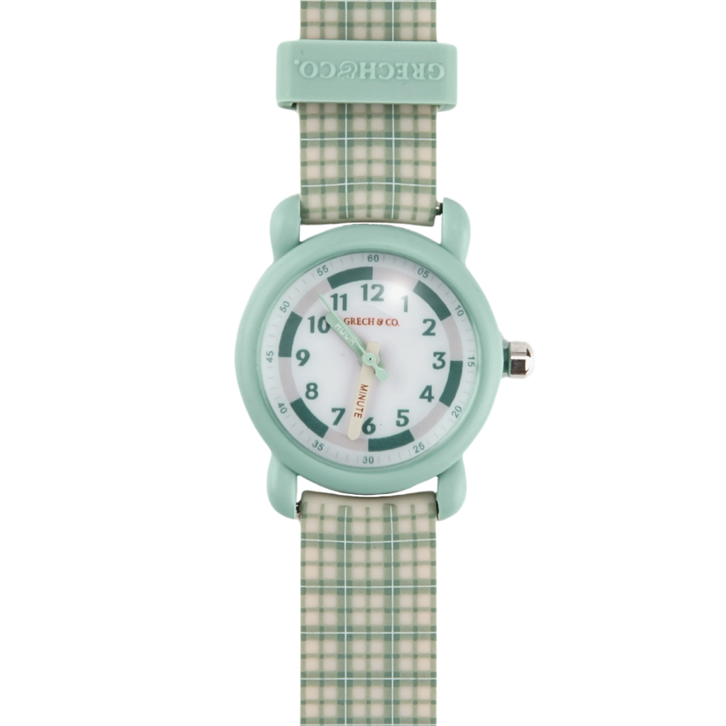 Classic Watches | Silicone + Stainless Steel | Fern Plaid - The7Letter