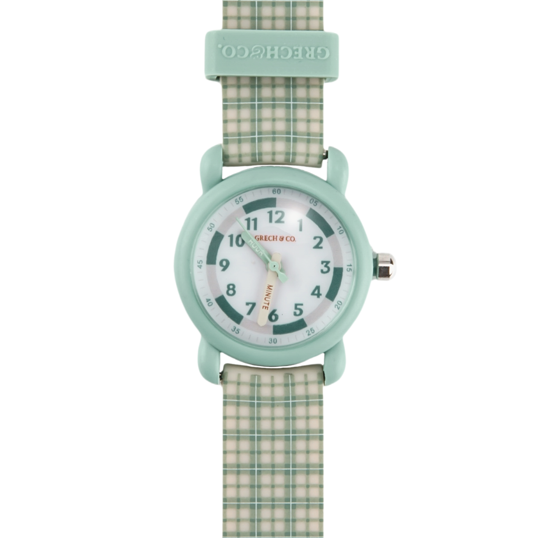 Classic Watches | Silicone + Stainless Steel | Fern Plaid - The7Letter