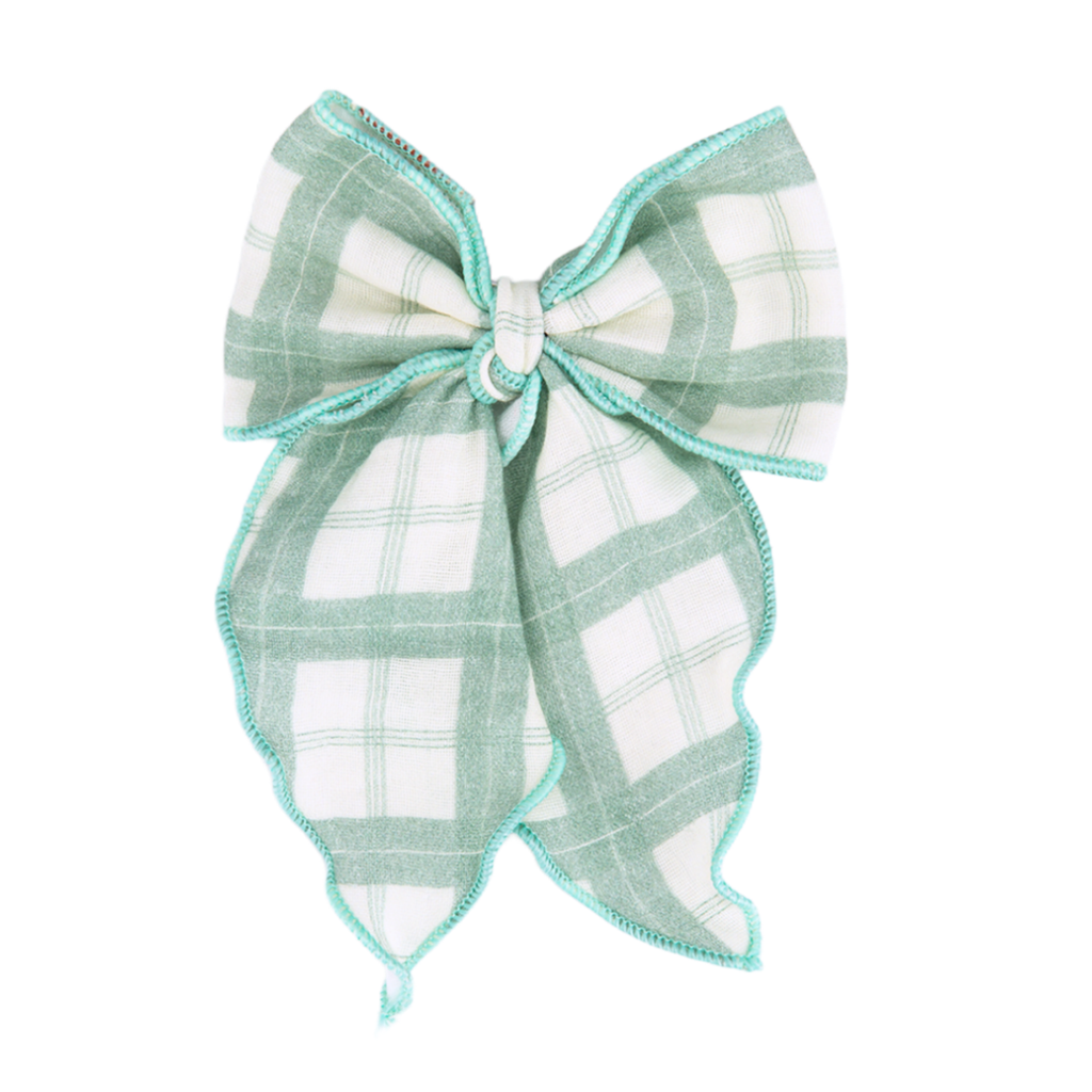 Fable Bow | Mid Size | Fern Plaid - The7Letter