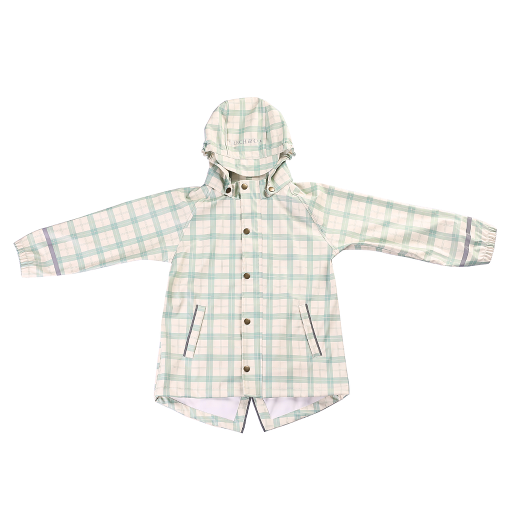 Fishtail Rain Jacket | Fern Plaid - The7Letter