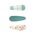 Cottage Snap Clips Set of 3 | Organic | Fern Plaid + Sunset Meadow - The7Letter