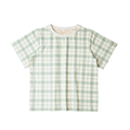 Oversized T-Shirt | Organic Cotton Jersey - Fern Plaid - The7Letter