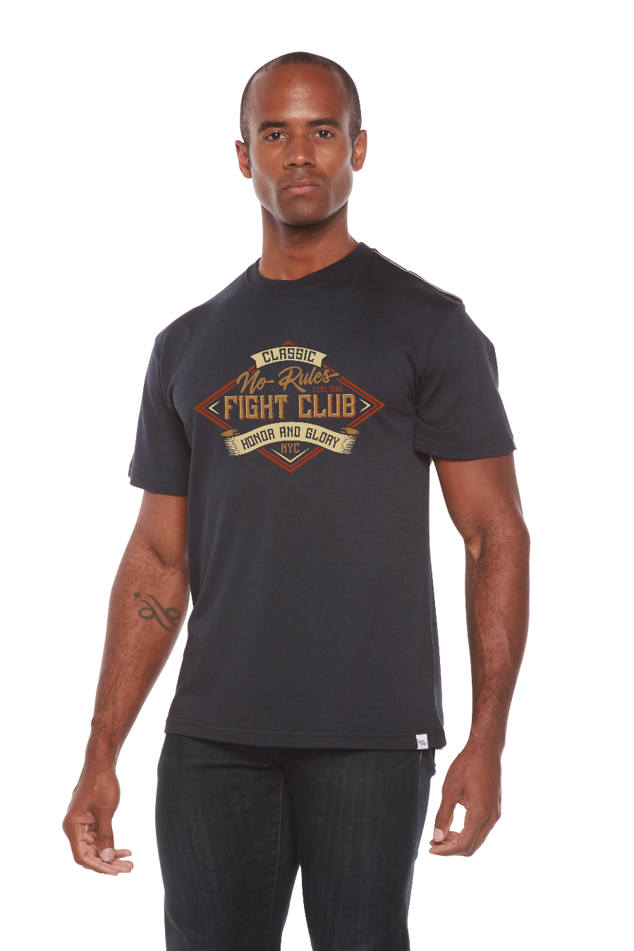 Fight Club Men's Bamboo Viscose/Organic Cotton Short Sleeve Graphic T-Shirt - The7Letter
