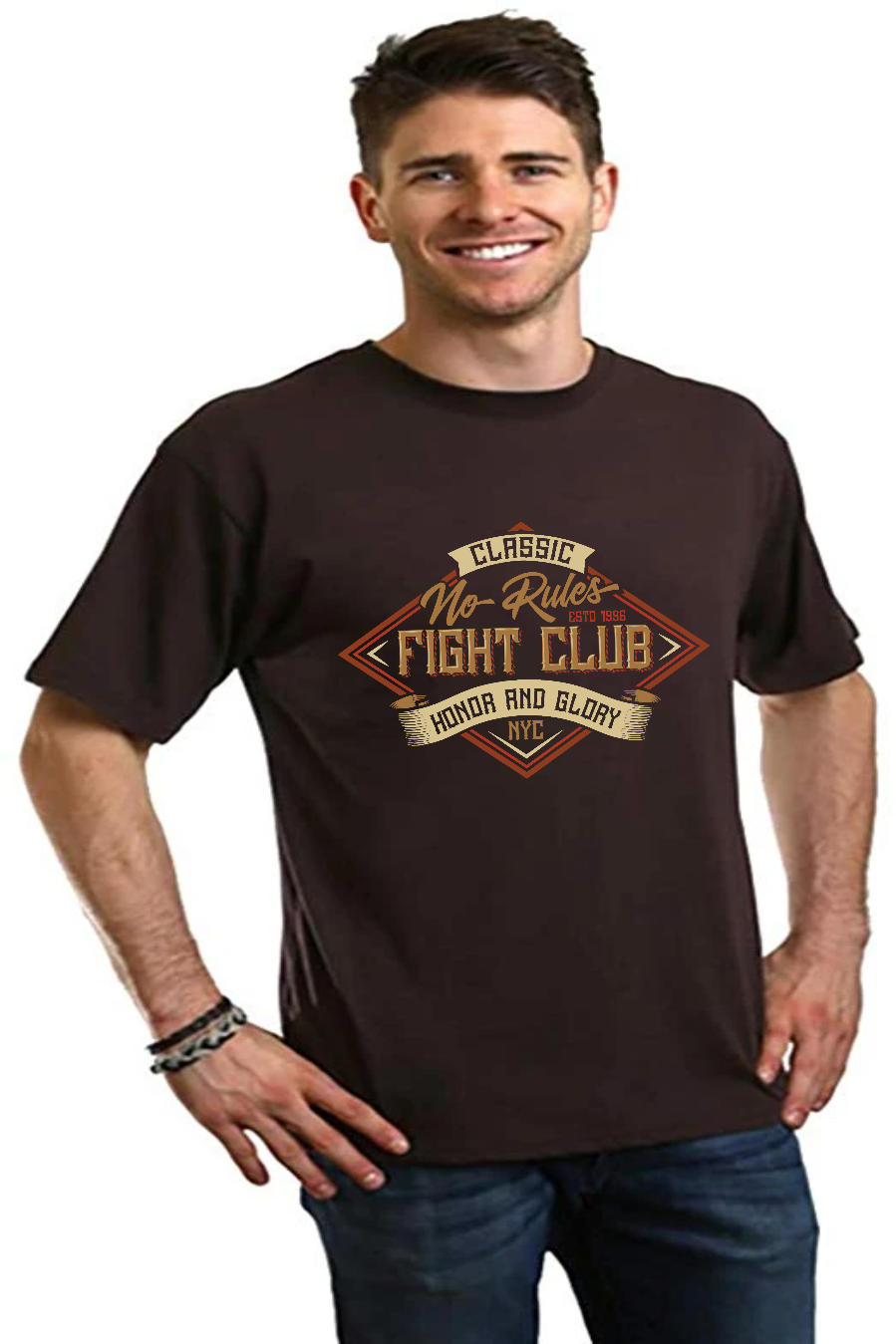 Fight Club Men's Bamboo Viscose/Organic Cotton Short Sleeve Graphic T-Shirt - The7Letter